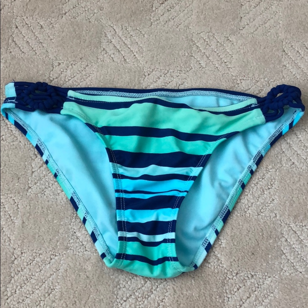 striped bathing suit bottom